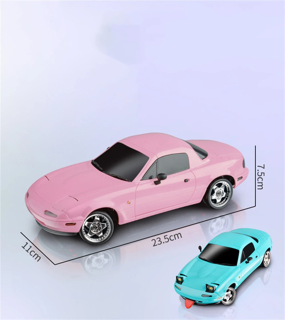 LDR/C 1804 1/18 Scale 4WD Drift RC Car – Mazda MX-5 NA Inspired (Blue & Pink) | India - Ozzy Toys