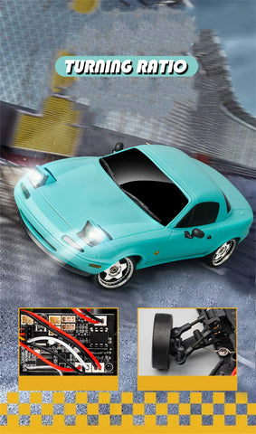 LDR/C 1804 1/18 Scale 4WD Drift RC Car – Mazda MX-5 NA Inspired (Blue & Pink) | India - Ozzy Toys