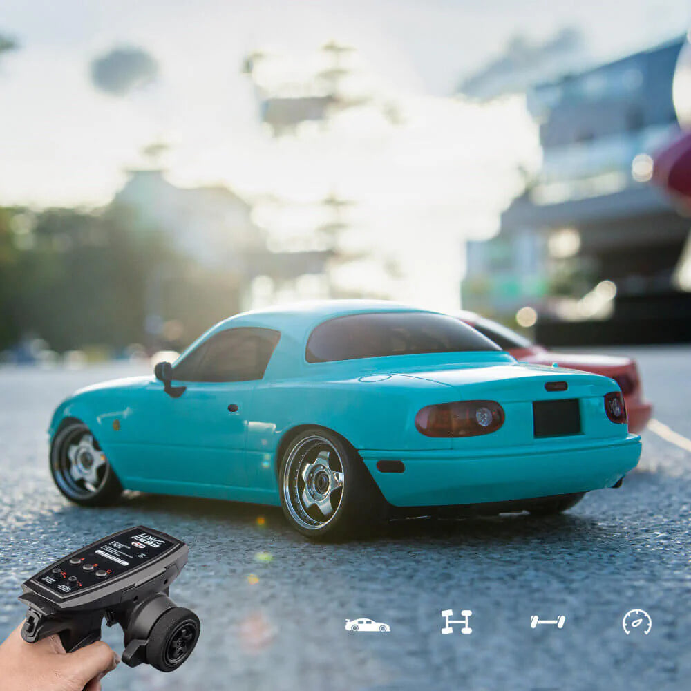 LDR/C 1804 1/18 Scale 4WD Drift RC Car – Mazda MX-5 NA Inspired (Blue & Pink) | India - Ozzy Toys