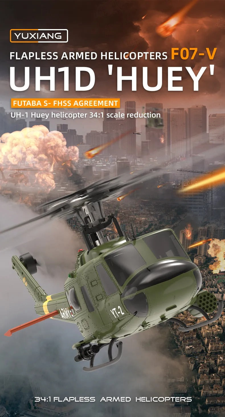 YuXiang F07-V UH-1 Huey 3D Version RC Helicopter | India