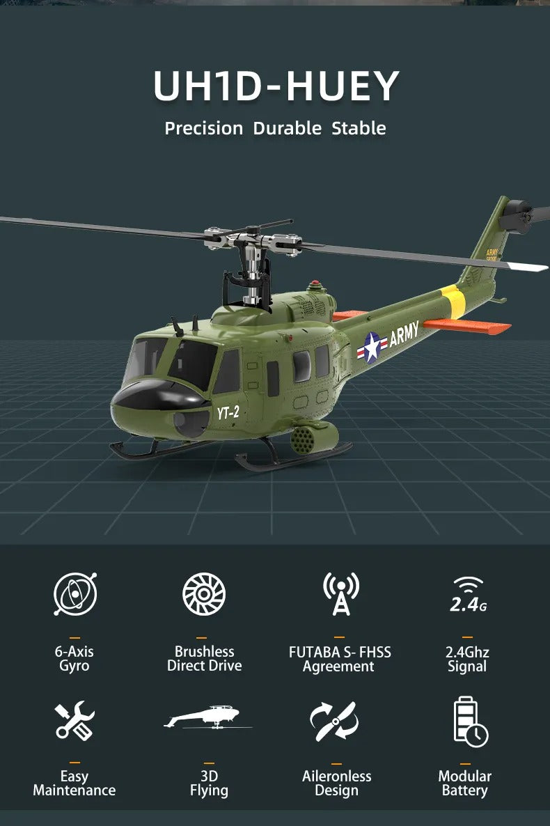 YuXiang F07-V UH-1 Huey 3D Version RC Helicopter | India