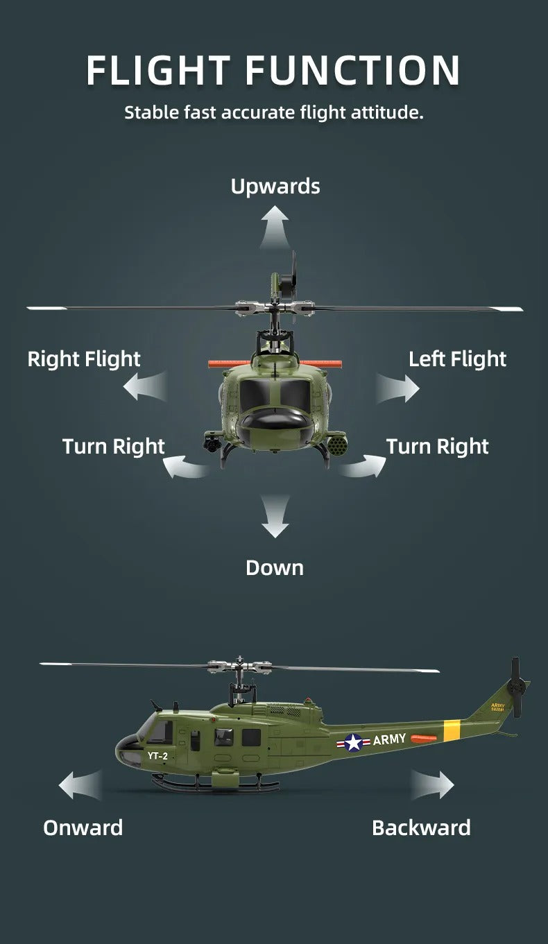 YuXiang F07-V UH-1 Huey 3D Version RC Helicopter | India