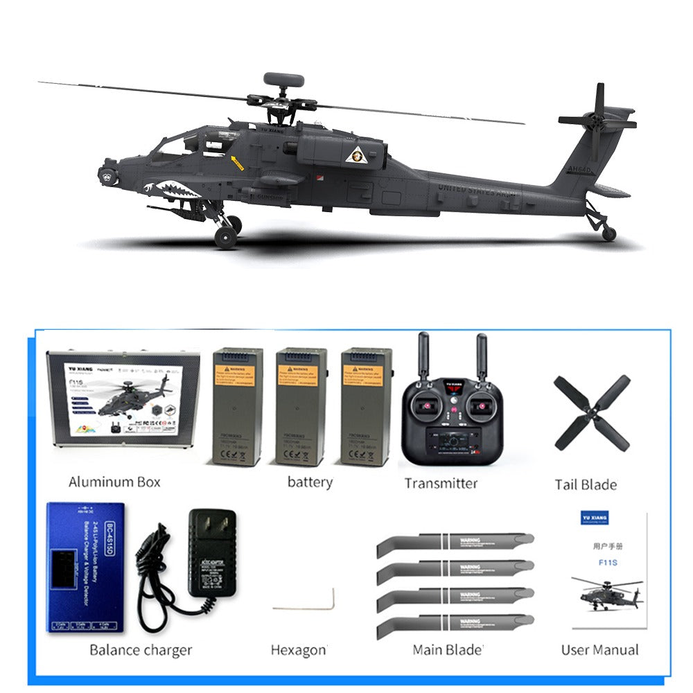 YuXiang F11S Apache AH-64 GPS Stabilized RC Helicopter India