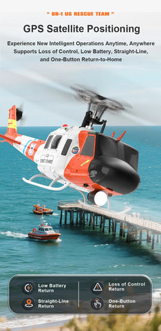 YuXiang F07S UH-1D Huey GPS Stabilized RC Helicopter | India