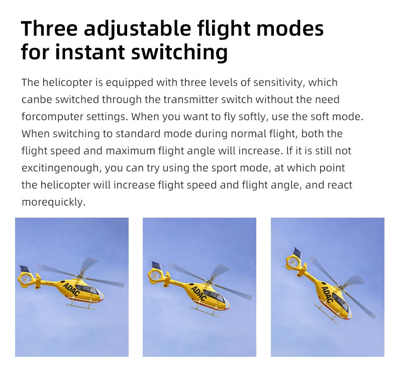 Flywing EC-135 470L 4-Blade ACE GPS/ATT RC Scale Helicopter (RTF) | INDIA - Ozzy Toys
