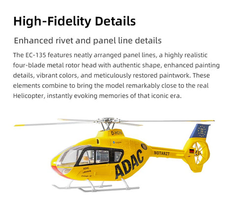 Flywing EC-135 470L 4-Blade ACE GPS/ATT RC Scale Helicopter (RTF) | INDIA