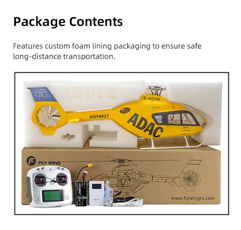 Flywing EC-135 470L 4-Blade ACE GPS/ATT RC Scale Helicopter (RTF) | INDIA