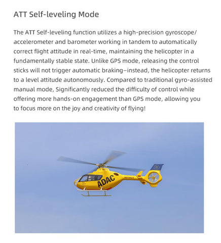Flywing EC-135 470L 4-Blade ACE GPS/ATT RC Scale Helicopter (RTF) | INDIA
