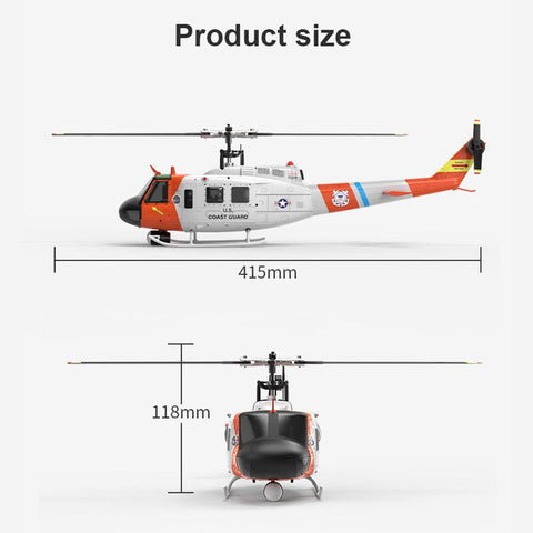 YUXIANG F07S UH-1D Huey GPS Stabilized RC Helicopter – RTF | India